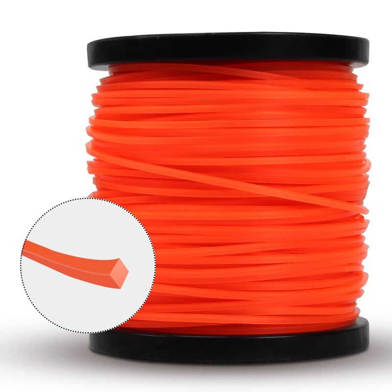 String Trimmer Line Square Orange Heavy Duty Weed Eater String Premium Nylon U gallery