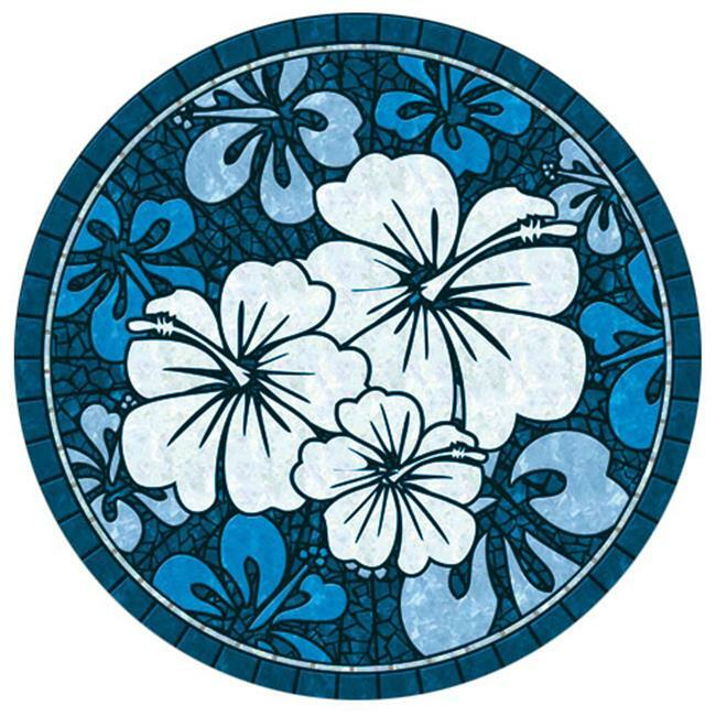 POOLSAIC™ Hawaiian Hibiscus Poolsaic -blue- 59 inches 67B00-00067 gallery