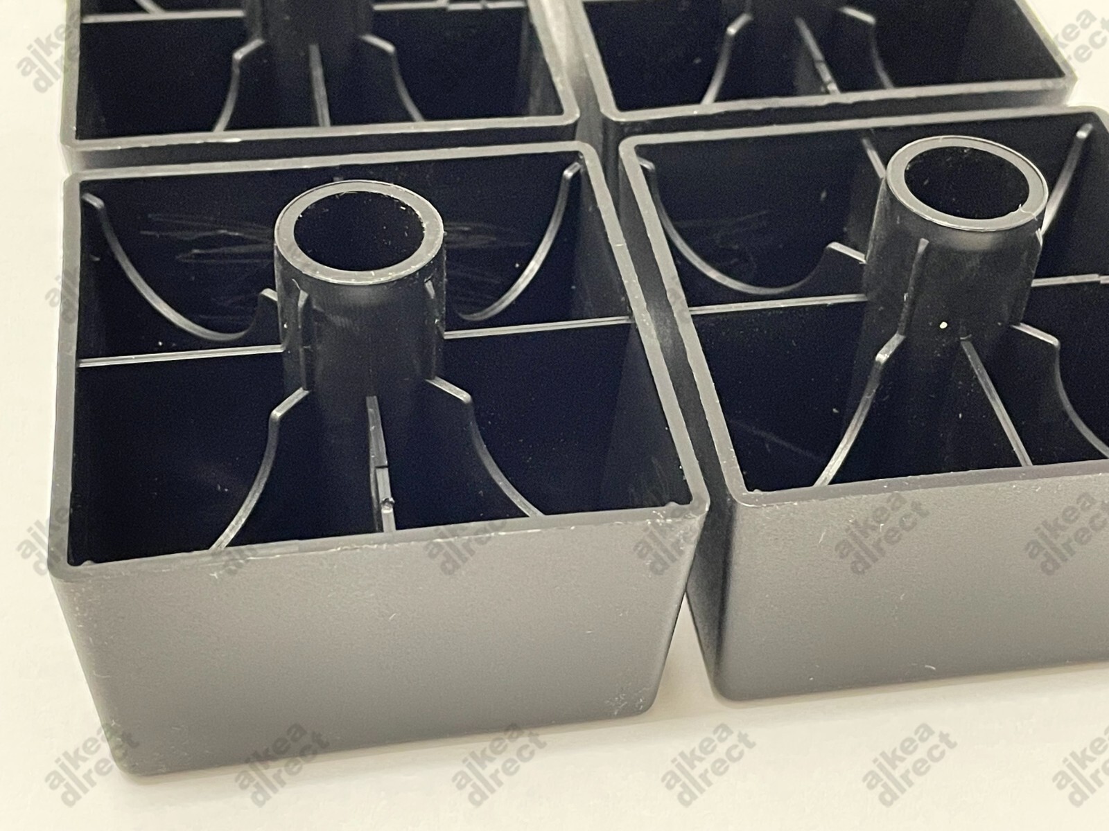 Ikea Kivik replacement black plastic legs # 121236 (4 pack) - NEW USA shipped gallery