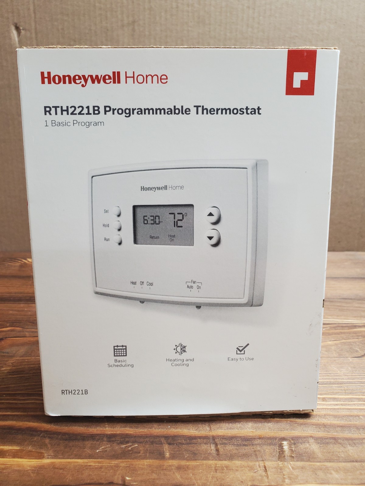 HONEYWELL RTH221B 1-WEEK PROGRAMMABLE THERMOSTAT WITH DIGITAL DISPLAY gallery