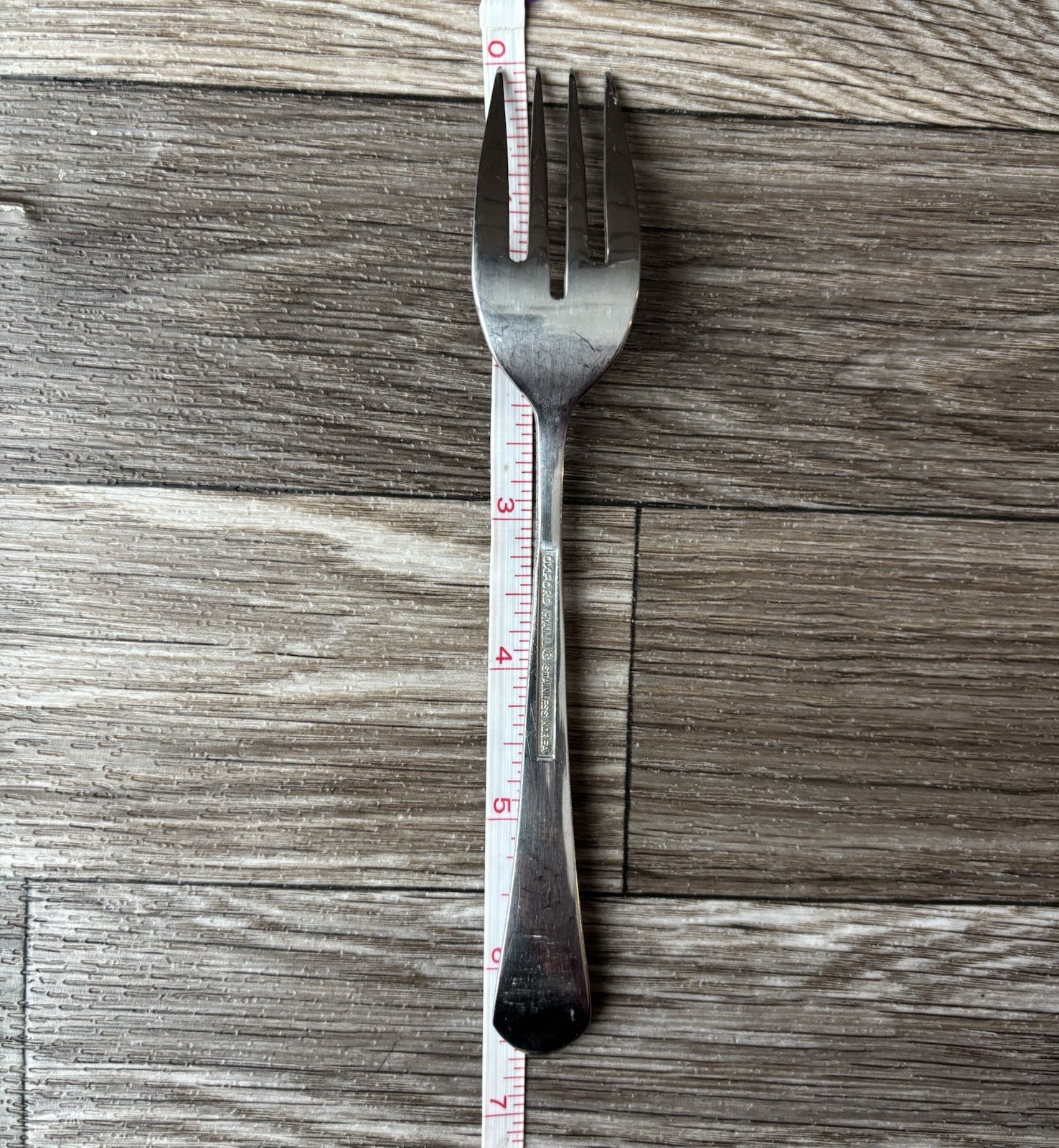 Oxford Hall RADIANT Pattern Stainless Salad Fork Korea 6.5” gallery