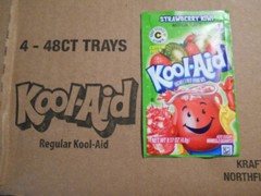 50x Packets Kool-Aid Strawberry Kiwi Soft Drink Mix Caffeine Free Makes 2 Quart