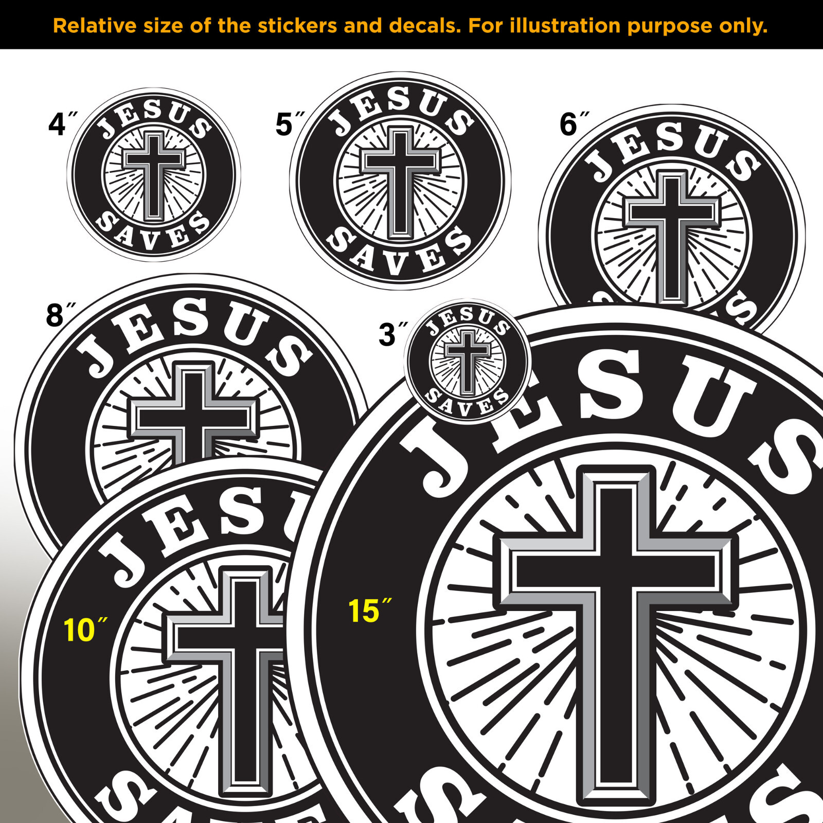 JESUS SAVES | Sticker | Bumper Window Sticker | Vinyl Sticker | Decal gallery