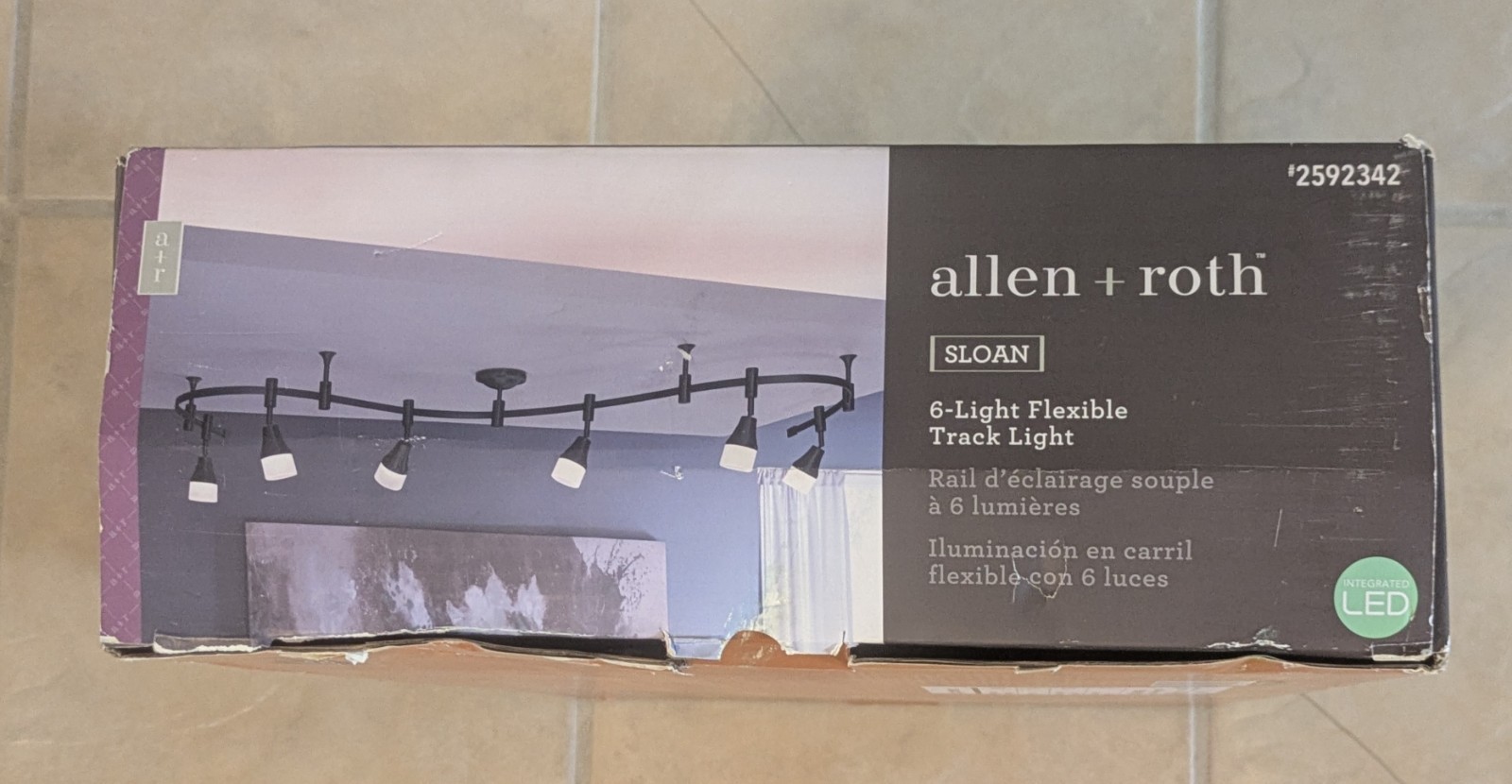 ALLEN+ROTH SLOAN 6 LIGHT FLEXIBLE TRACK LIGHT MATTE BLACK #2592342 NEW! gallery