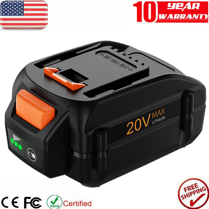 8.0Ah For WORX 20V MAX Extend Lithium Battery WA3520 WA3525 WA3575/Charger 3.0Ah gallery
