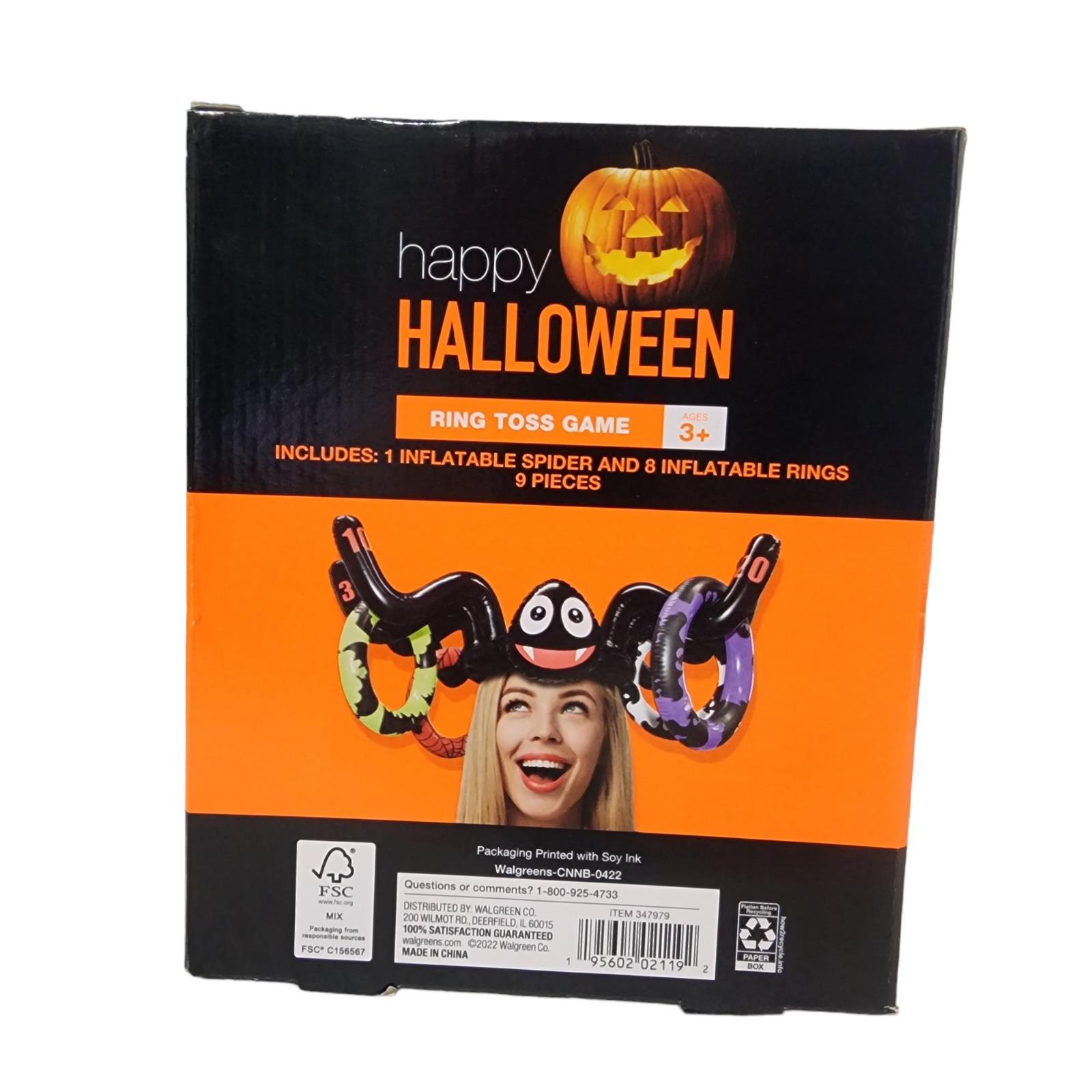 Inflatable Ring Toss Game Spider Hat Blow Up Rings Halloween Party Game gallery
