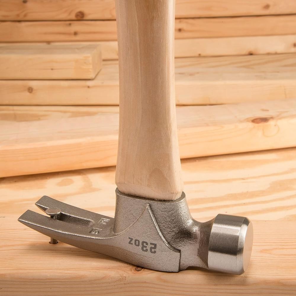 ESTWING Pro California Hammer - 23 oz Rip Claw with Smooth Face & Hickory Handle gallery