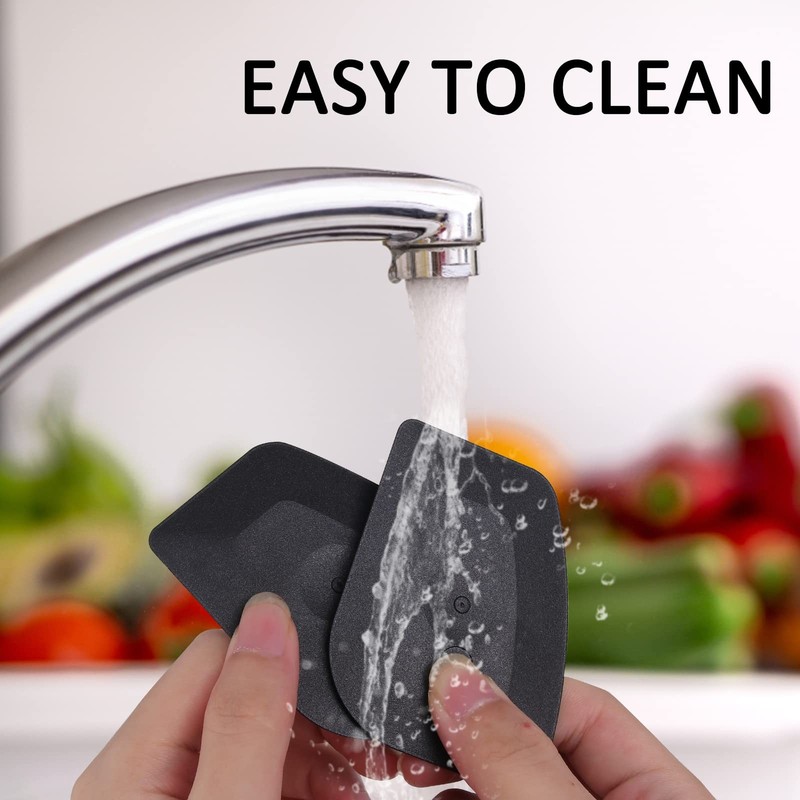 "3-Pack Plastic Pan Scraper Tool for Easy Kitchen Cleaning and Grease Removal" gallery