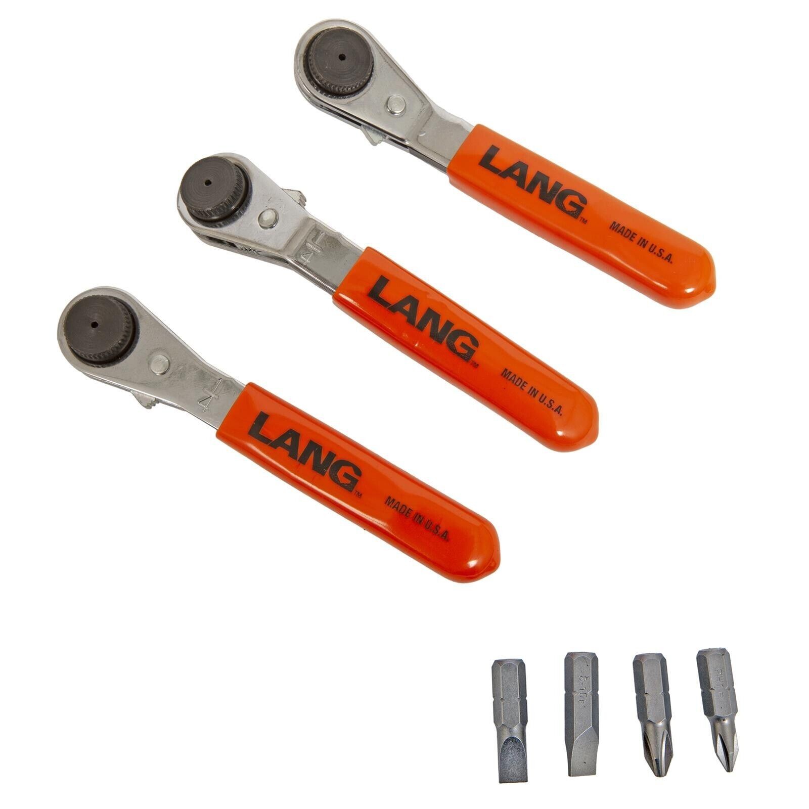 Lang Tools 5278 Ratcheting Screwdriver Bit Wrench Set, 7 Pieces gallery