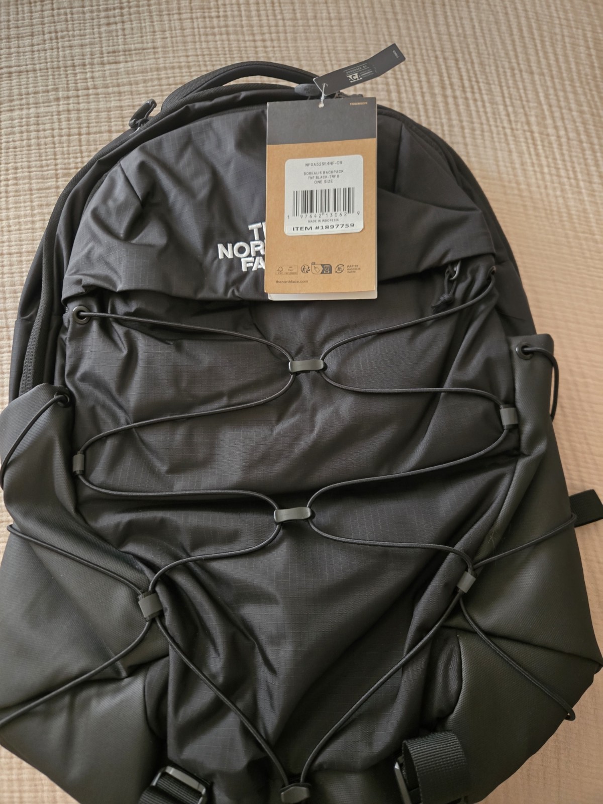 The North Face  Backpack Black Padded Hiking
