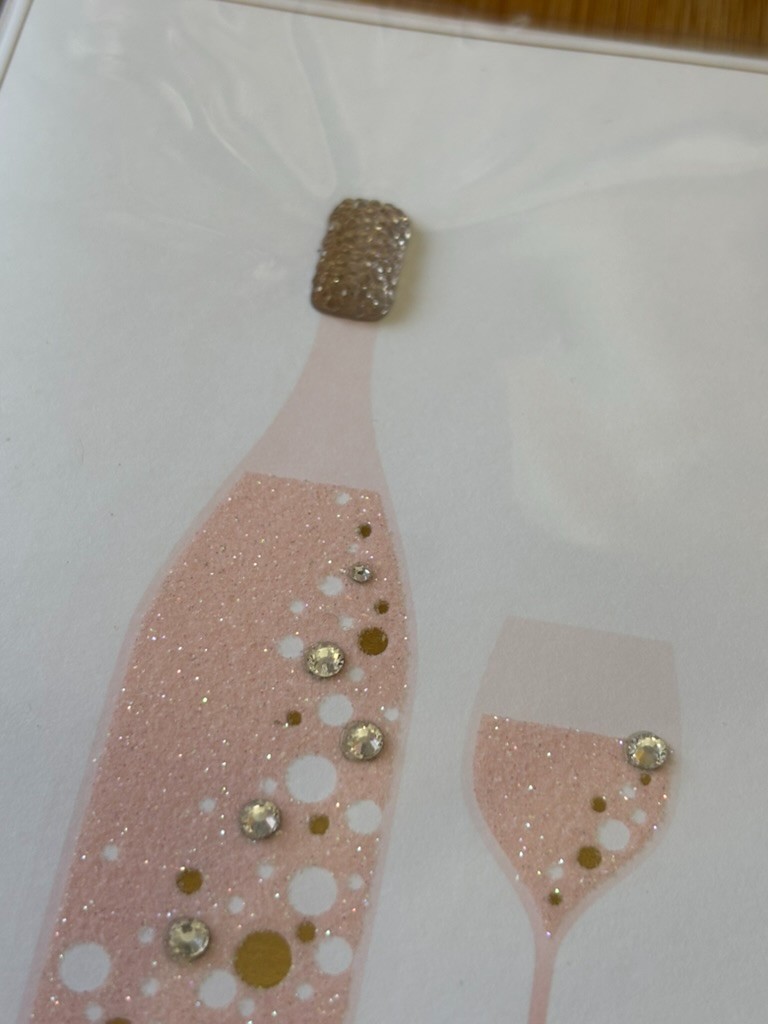 Papyrus Greeting Card Note Time for Drinks Any Occasion Bottle Glass Bubble Cork gallery
