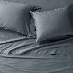 Queen 400 Thread Count Percale Sheet Set Mineral Blue – Casaluna