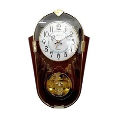 17.5″H Brown Classic Pendulum Wall Clock