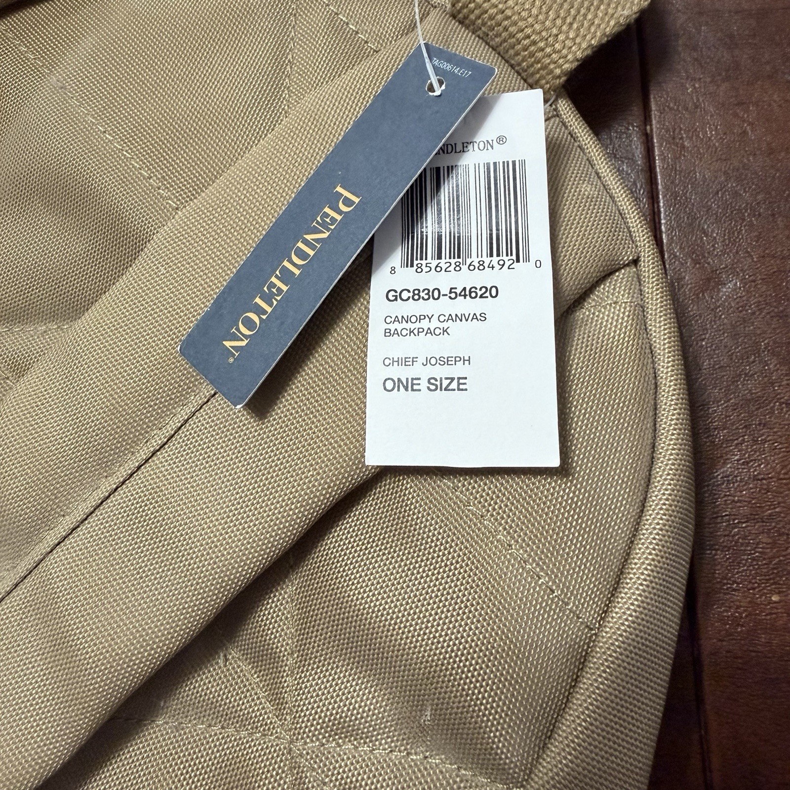 Pendleton Back Pack Canopy Canvas Chief Joseph 19X16 NEW 4
