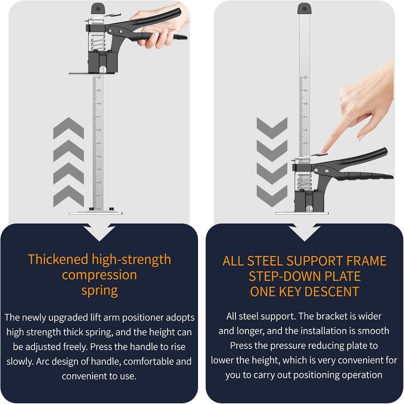 Labor-Saving Arm Jack Two-Piece Set Wall Tile Positioning Doors Windows Cabinets gallery