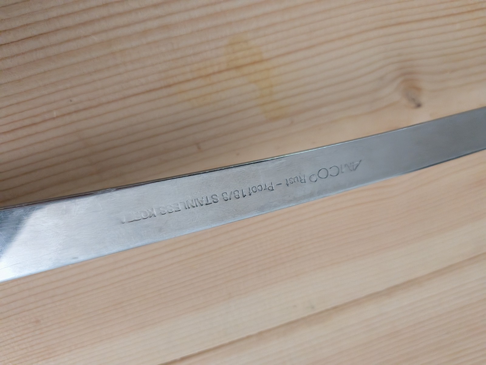 Amco Rustproof Slotted Spatula 18/8 Stainless Steel 842 Vintage Korea 14 Inches gallery