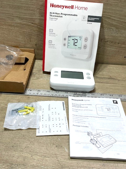 Honeywell Home X1N Non-Programmable Thermostat for Heating and Cooling Systems gallery