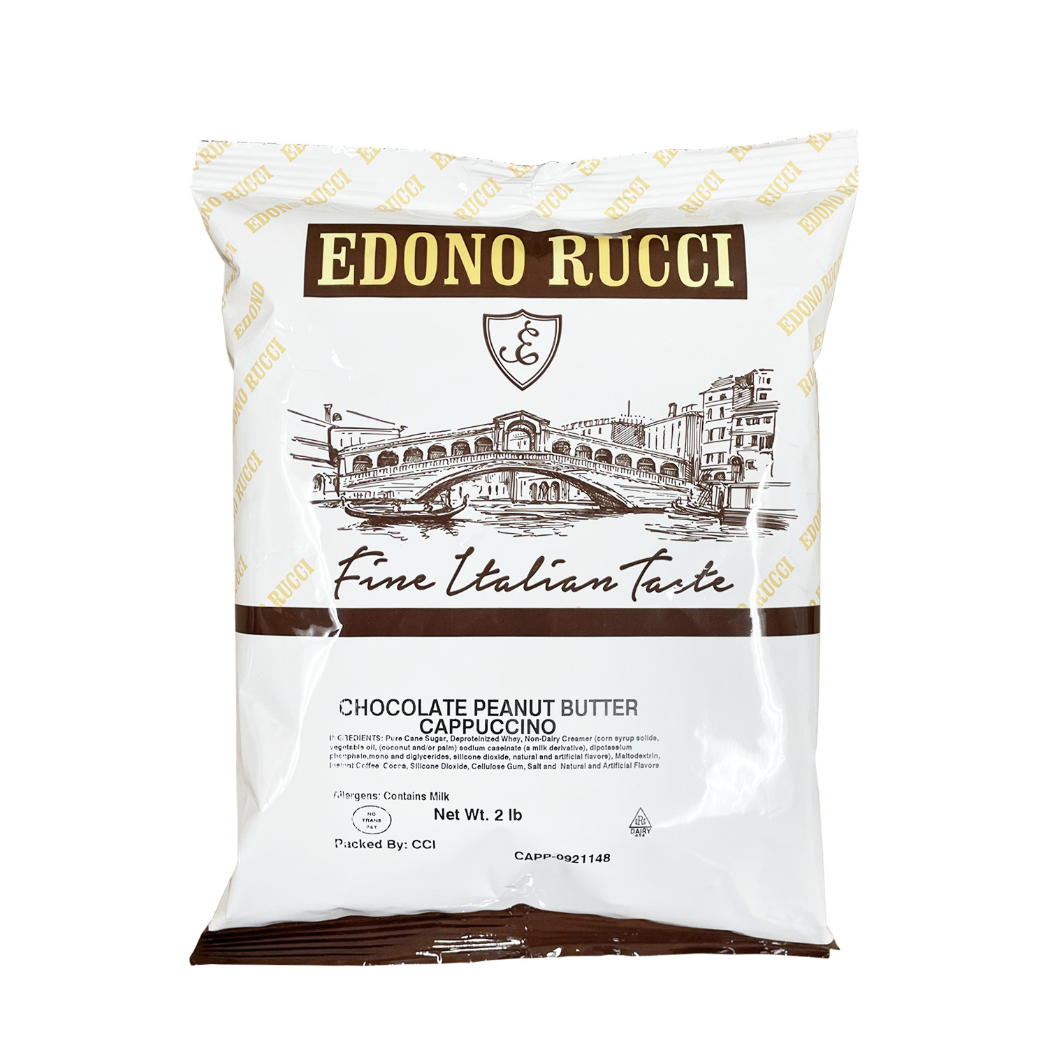 Edono Rucci Powdered Cappuccino Mix, Chocolate Peanut Butter, 2 lb bag gallery
