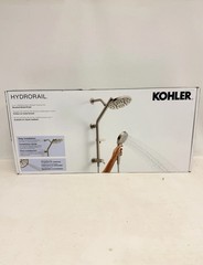 Kohler Hydrorail 3 in 1 Shower System Brushed Nickel Showerhead and Column Kit.