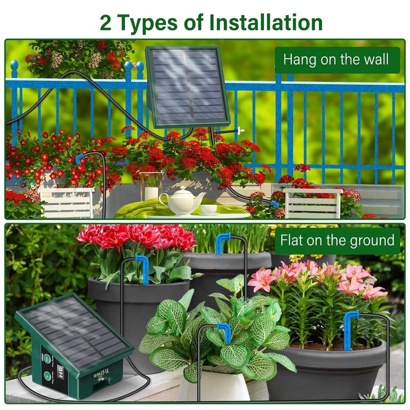 Watering Programmes Solar Irrigation System 300 with 10M Hose and 10 Drip Tips gallery