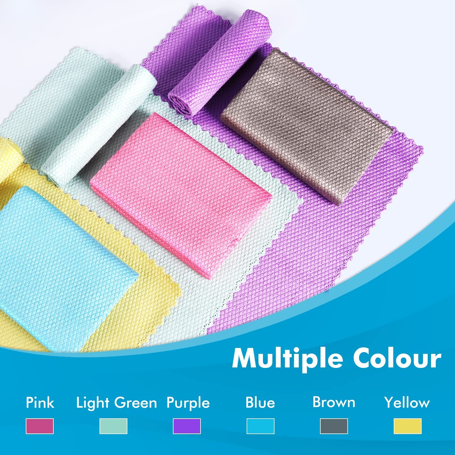 Easy Clean Streak Glass Cleaning Miracle Microfiber Cleaning Cloth for Kitche... gallery