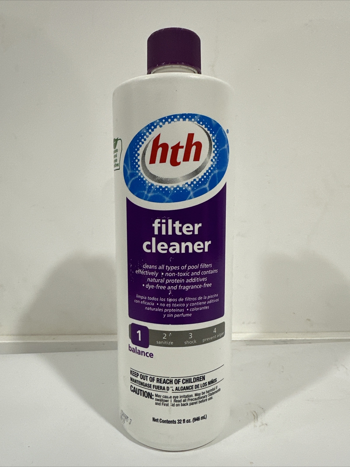 HTH Filter Cleaner Balancer for Swimming Pool and Spa - 1qt gallery