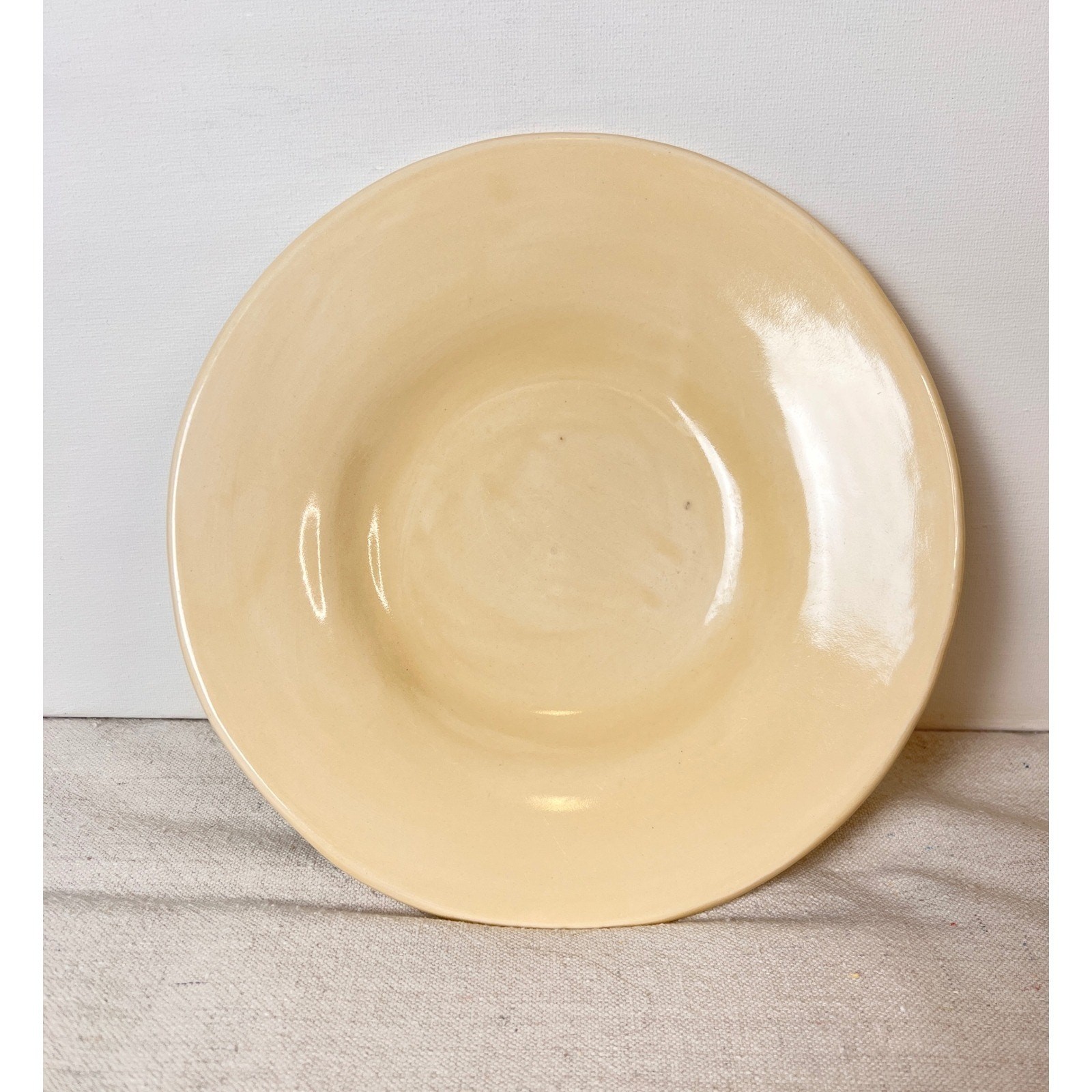 Pottery Barn Sausalito Salad Plates Set of 4 in Cream 9 3/4" VTG 2002 Mexico gallery