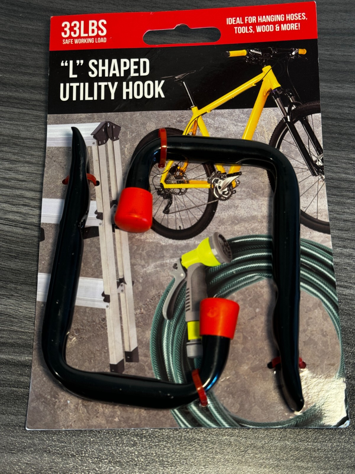 Heavy Duty "L" Shaped Utility Hook 33 Lbs Load 2 Pk gallery