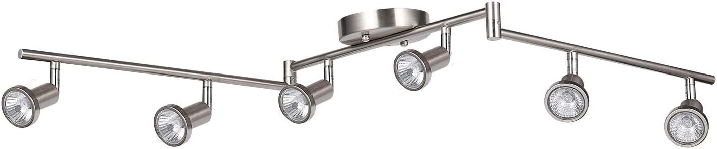 Foldable Swinging Arm Rotatable 6 Heads,Track Lighting,Ceiling Spotlight gallery