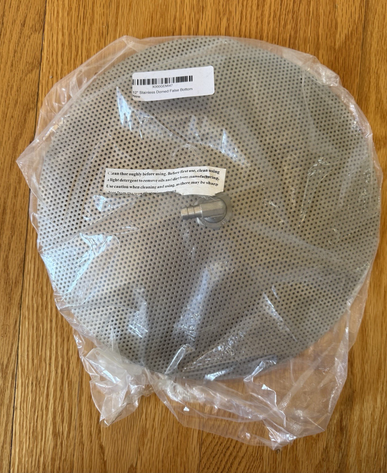 New! 12" Stainless Steel Domed False Bottom for 10 gal Mash Tun, Beer Brewing gallery
