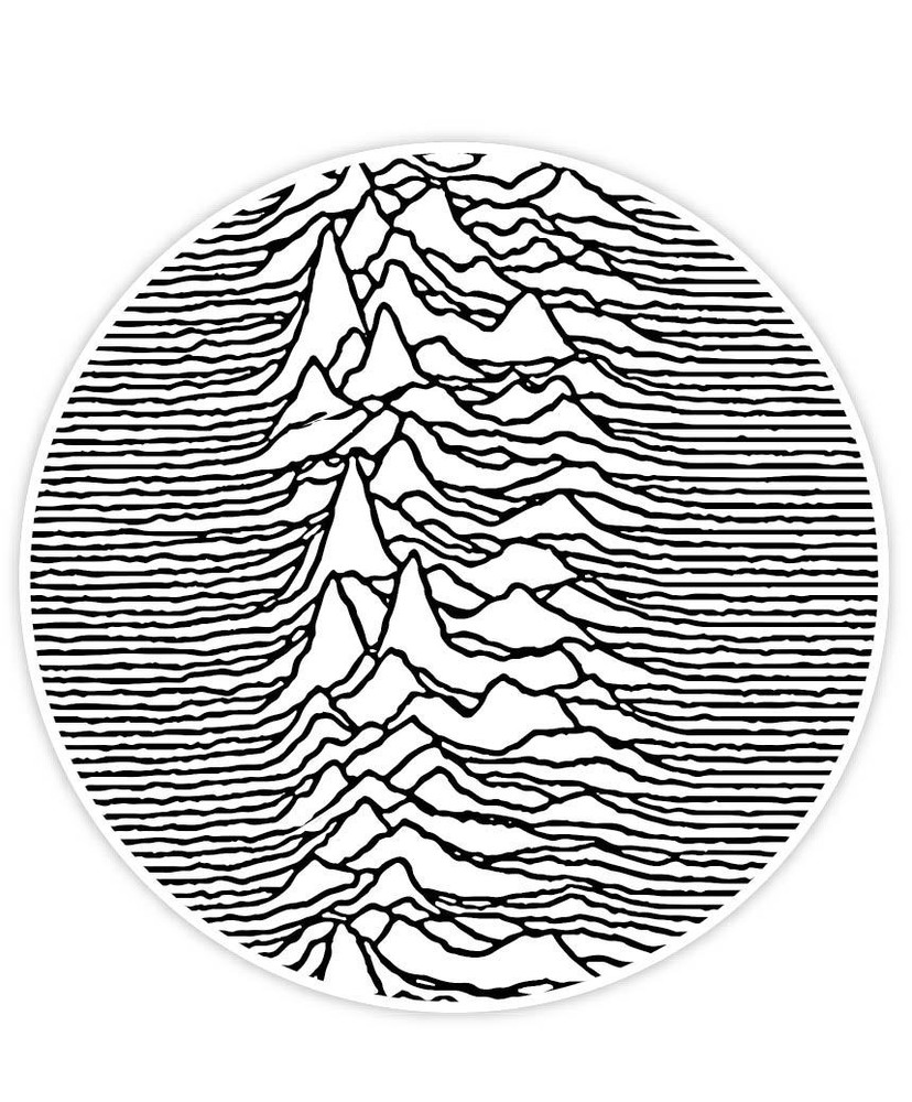Ian Curtis Joy Division Unknown Pleasures Sticker Decal Vinyl WALL "SIZES"