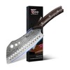 Cleaver Chef Knife with Herb Stripper, 7" Asian Kitchen Knife 3-in-1 Combined... gallery
