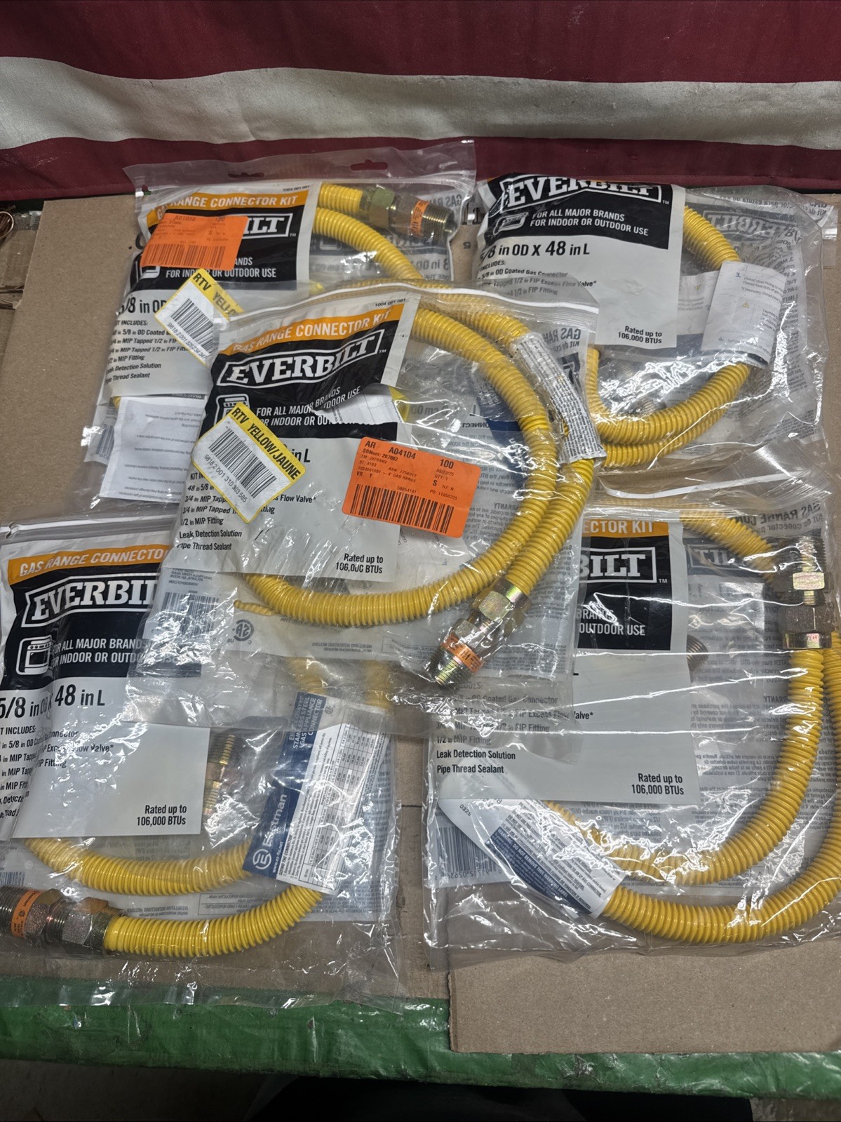 10-PACK EVERBILT GAS RANGE CONNECTOR Kit 5/8" x 48" Indoor/Outdoor All Brands gallery