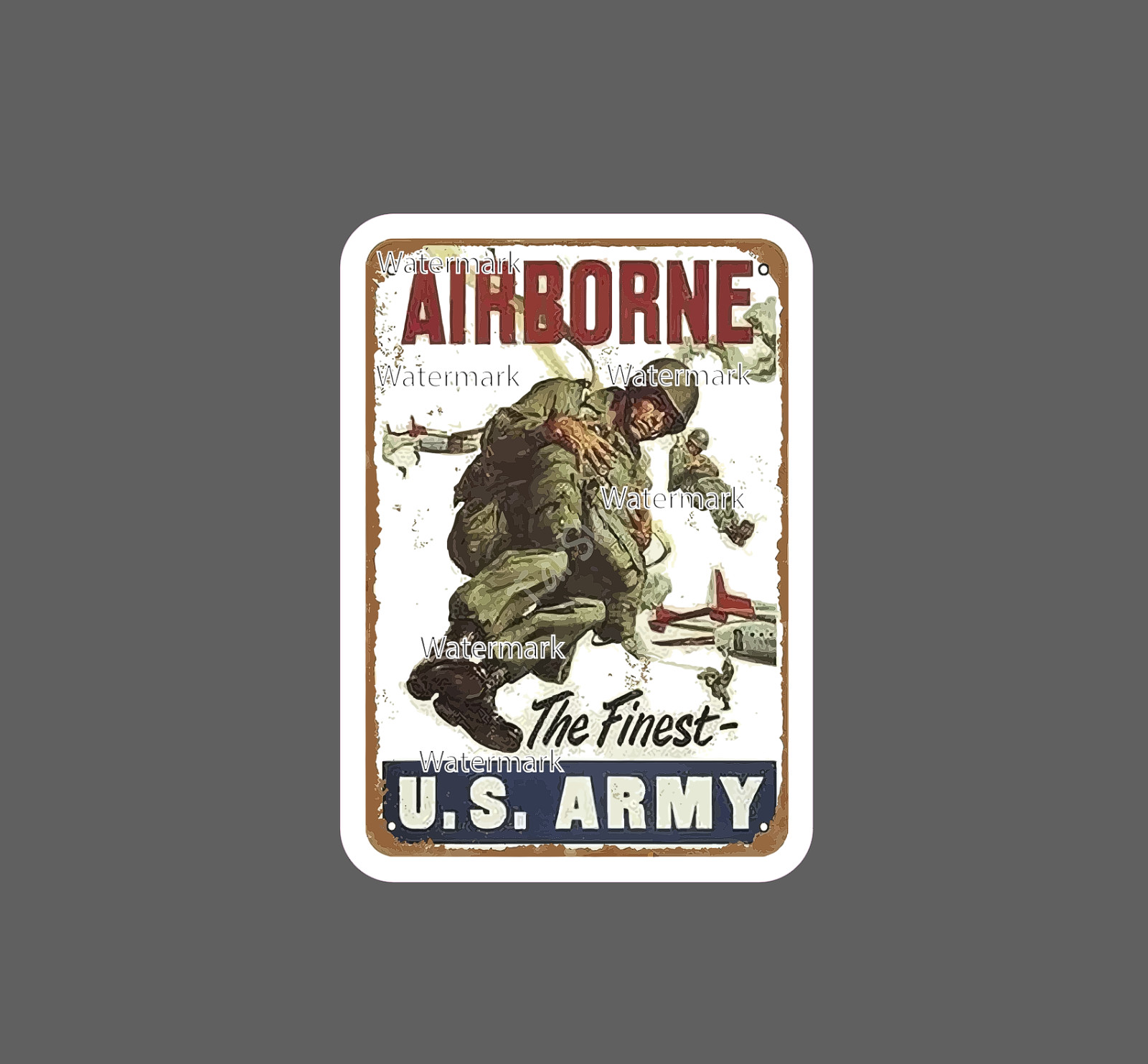 Airborne Sticker U.S Army Waterproof NEW - Buy Any 4 For $1.75 EACH Storewide! gallery