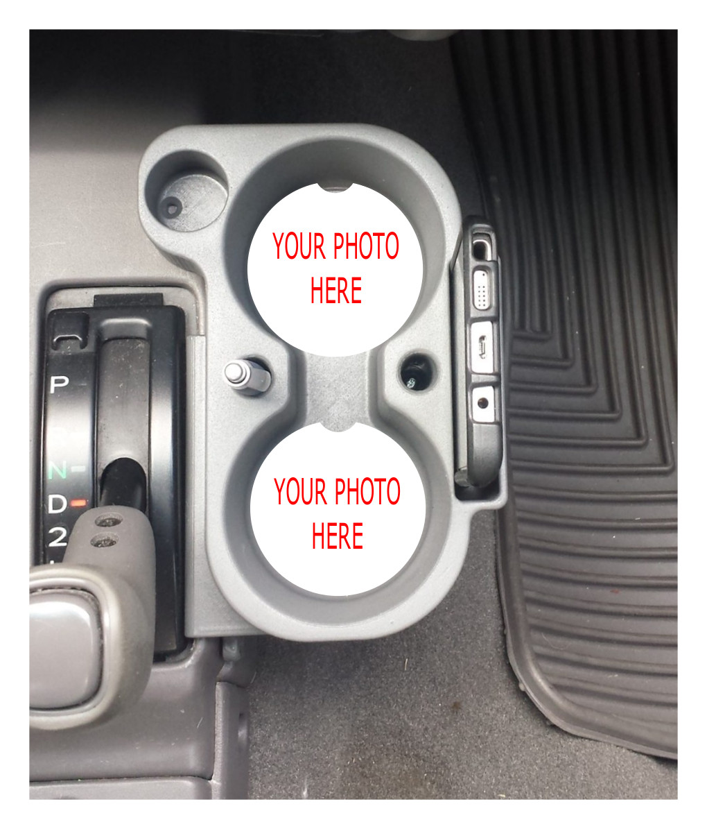 YOUR PHOTO CUSTOM DESIGN RUBBER CAR COASTERS SET (2) GIFT gallery