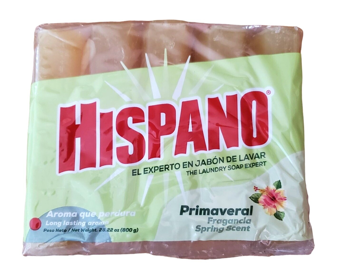 Hispano Laundry Soap Primaveral Soap Fresh Spring Scent 160 Gram bars 5 bars/PK gallery