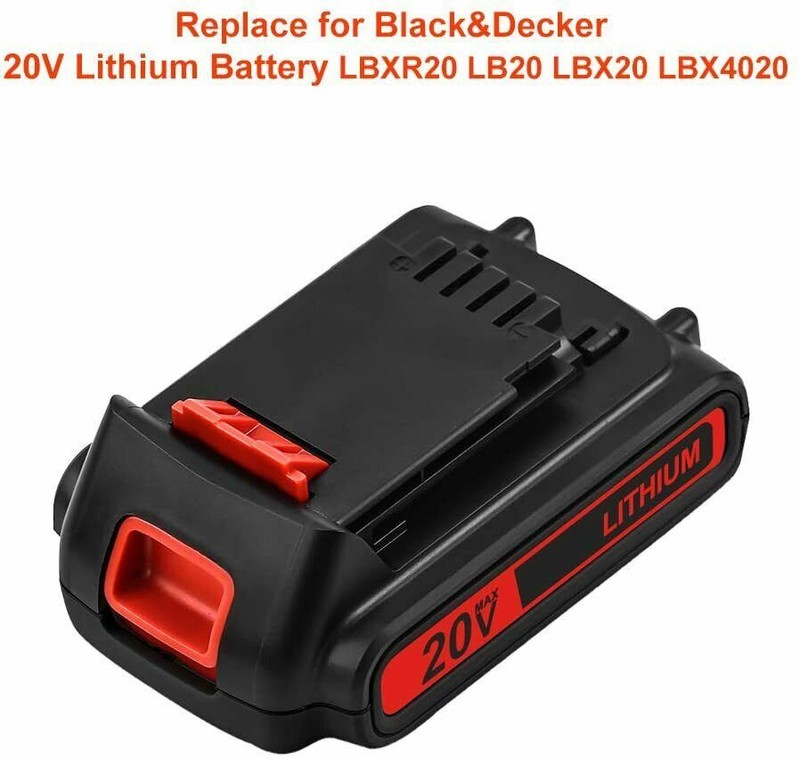 2x 20V Battery 3.0Ah Replacement for Black Decker 20V Lithium LBXR20 LB20 gallery