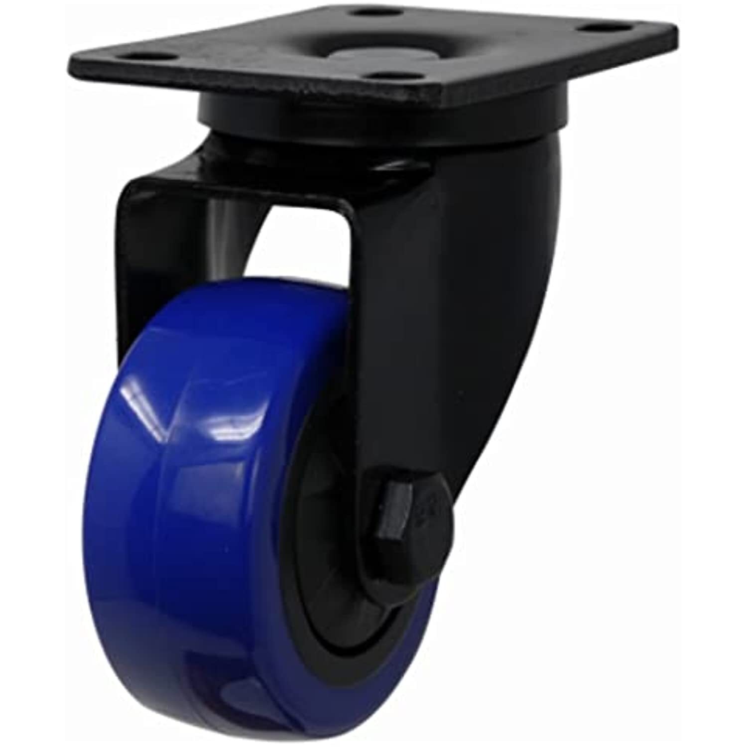 3660 Blue Diamond TPU Wheel Caster, 3-in. D, Double Ball Bearing Swivel, 225-Lb. gallery