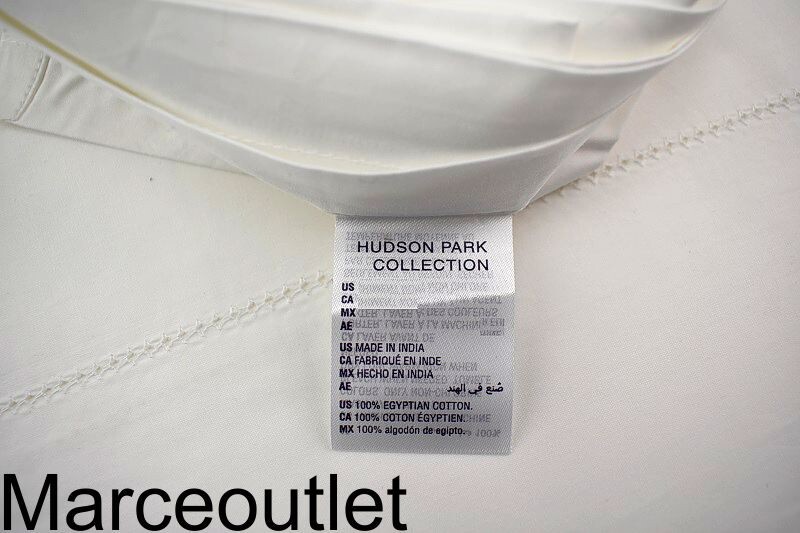 Hudson Park Classic Linens Egyptian Cotton Percale TWIN Flat Sheet White gallery