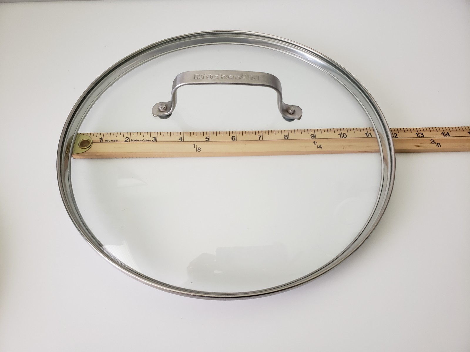 KitchenAid Replacement Lid 11 7/8" Skillet Pan Pot Cover Glass Stainless Steel gallery