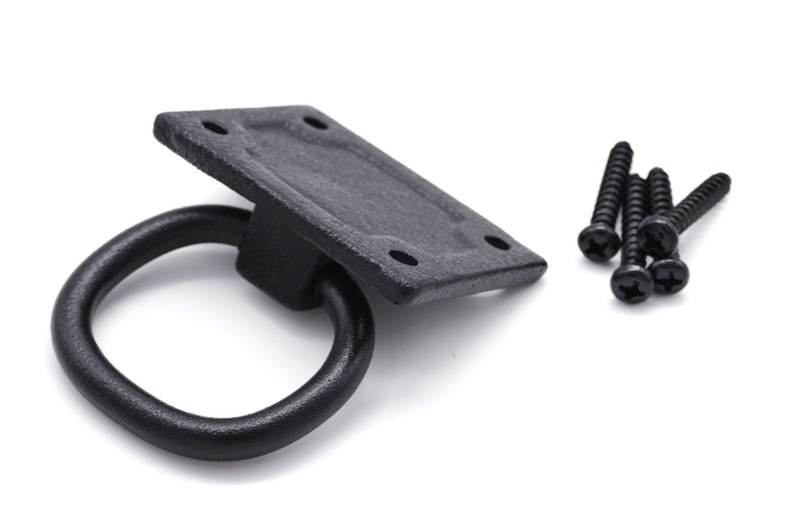 2" Black Iron Ring Pull Antique Black Cast Iron Ring Pull Shutter Ring Pull gallery