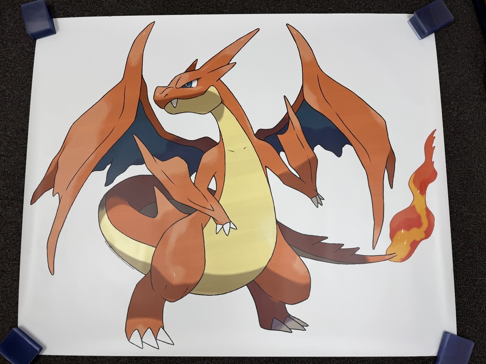 Pokemon Mega Charizard Y Wall Vinyl Decal 50"X41" Mega Evolution Marketing Kit gallery
