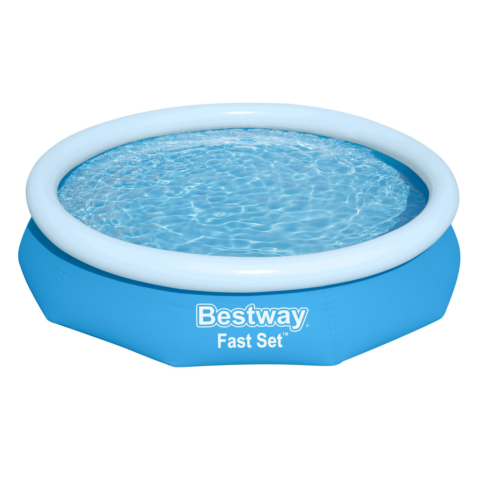 Bestway Fast Set 10' x 26" Above Ground Pool, Round Inflatable Ring Top Pool gallery