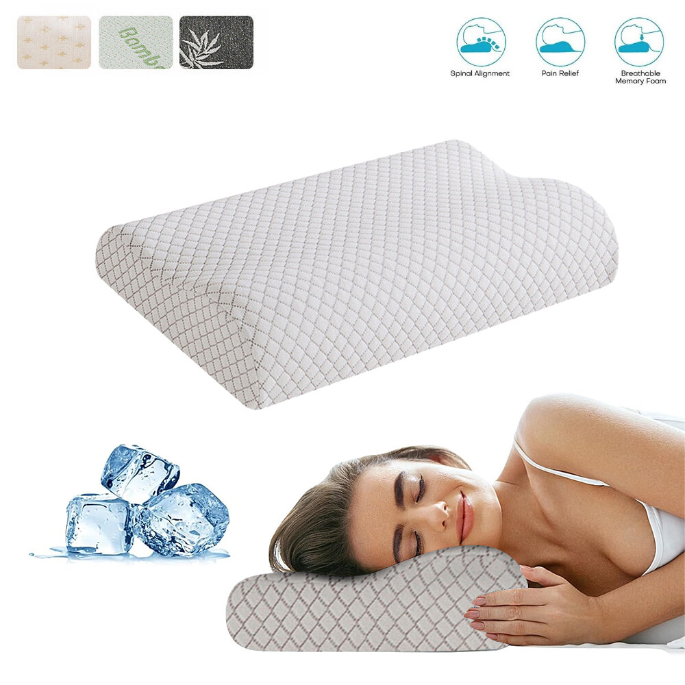 Cooling Memory Foam Pillow Gel Cervical Orthopedic Pillows for Neck Pain W/ Case gallery