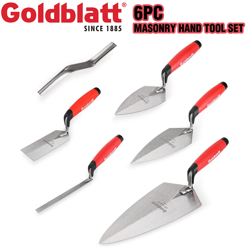 Goldblatt 6PCS Masonry Hand Tool Set Brick Trowel Pointing Trowel Margin Trowel gallery