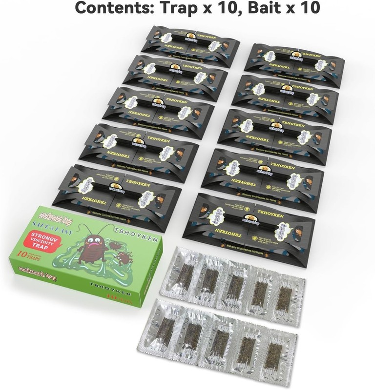 Roach Trap Cockroach Traps Killer Roach Indoor Sticky Glue Bait for Ants 10 PACK gallery