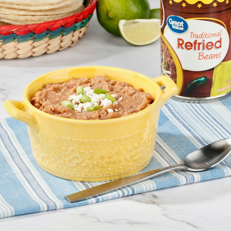 (6 pack) Great Value Traditional Refried Beans, 16 OZ gallery