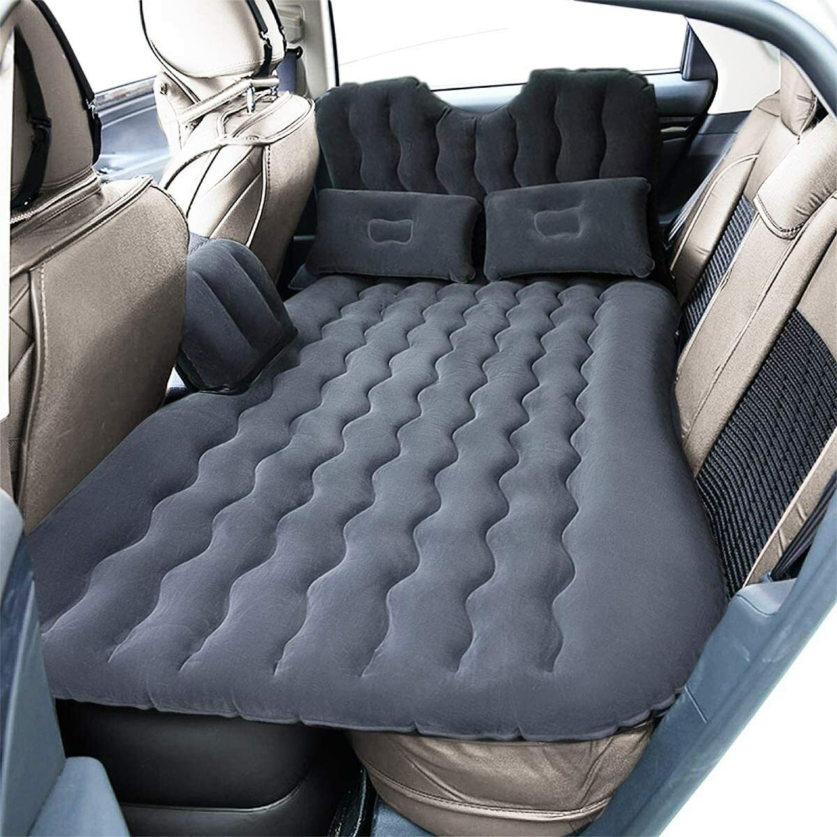 Inflatable Travel Car Air Mattress Back Seat Bed and Rest W/Pillows Pump and Bag gallery