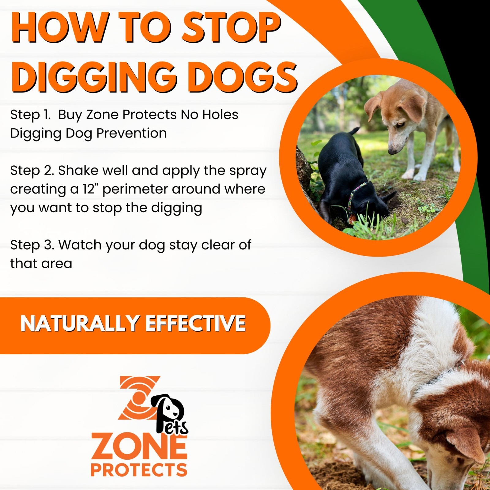 Stop Digging Dogs; Zone Protects No Holes Keeps Dogs Digging in Yards, Fences gallery