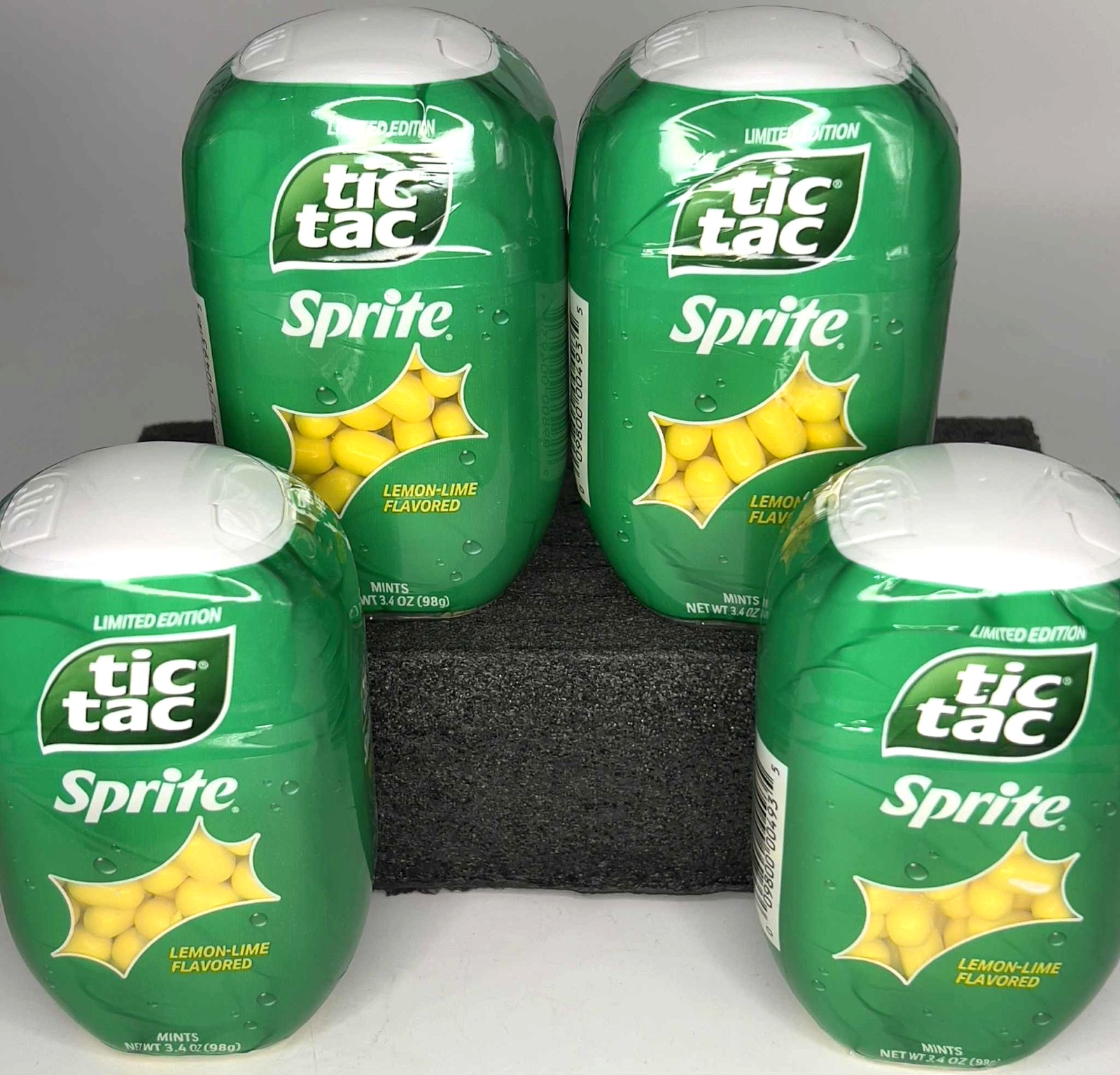 4 Limited Edition Sprite Tic Tac Lemon Lime Flavor 3.4 oz each NEW BB 6/10/25 gallery